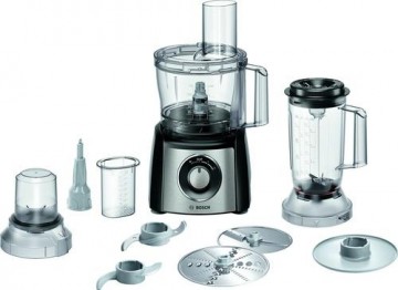 Bosch MCM3PM386 food processor 900 W 2.3 L Black, Transparent