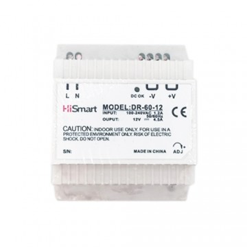 Hismart Power supply 12V, 4.5A, 60W, DIN