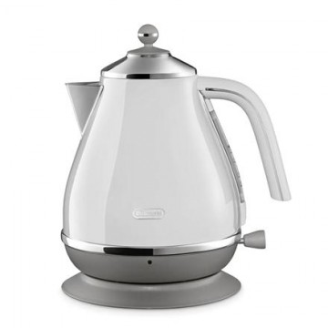 Delonghi Kettle KBOC2001W Electric, 3000 W, 1.7 L, Stainless steel, 360° rotational base, White