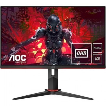 AOC Gaming Monitor Q27G2U 27 ", VA, QHD, 2560 x 1440, 16:9, 1 ms, 250 cd/m², Black/Red, HDMI ports quantity 2