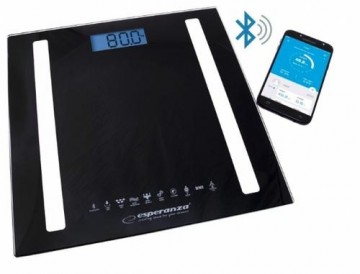 Esperanza EBS016K personal scale Square Black Electronic personal scale