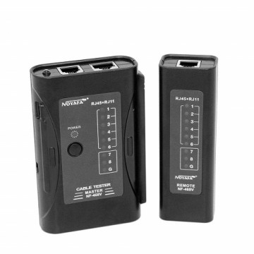 Noyafa Network and telephone cable tester RJ-45, RJ-11