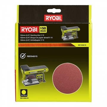 Smilšpapīru komplekts 10gab. SD150A10 5132003685 RYOBI