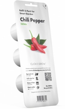 Click & Grow gudrā augu dārza uzpilde Čili pipars 3gb.