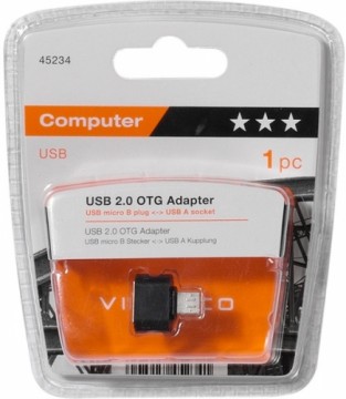 Vivanco адаптер microUSB - USB-A OTG (45234)