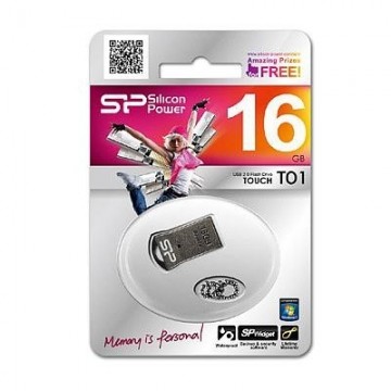 Silicon Power флешка16GB Touch T01, черный