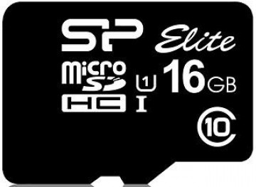 Silicon Power atmiņas karte microSDHC 16GB Elite + adapteris