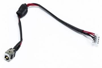 Extradigital Power jack with cable, TOSHIBA Satellite A500, L455, L455D, L455D, L555, L555D Series