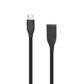 Extradigital Silicone cable USB - Micro USB (black, 1m)