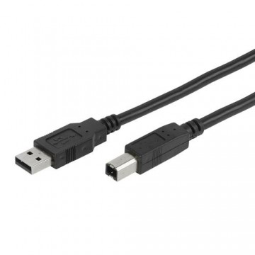 Vivanco CC U4 18 USB cable 1.8 m USB 2.0 USB A USB B Black