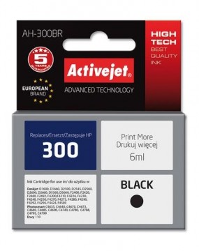 Activejet ink for Hewlett Packard No.300 CC640EE