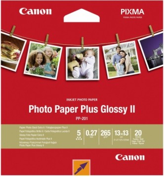 Canon фотобумага PP-201 13x13 блестящий 265г 20 листов