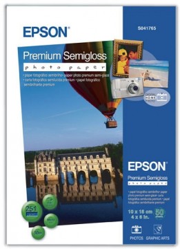 Epson фотобумага 10x15 Premium Semigloss 251 г 50 листов
