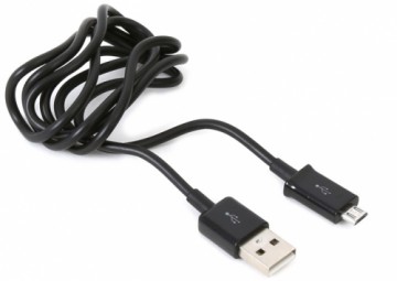 Platinet кабель USB - microUSB 1 м, черный