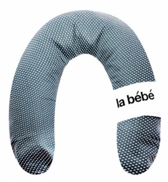 La Bebe™ Rich Pearl Dark Satin Nursing Maternity Pillow Art.81028 Pakaviņš (pakavs) mazuļa barošana, gulēšanai, pakaviņš grūtniecēm 30x104 cm