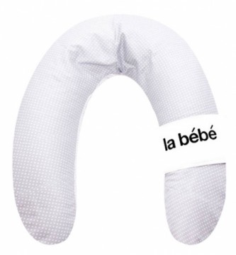 La Bebe™ Rich Maternity Pillow Art.81027 Pearl Grey Satin Pakaviņš (pakavs) mazuļa barošana, gulēšanai, pakaviņš grūtniecēm 30x104 cm