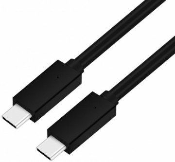 Platinet cable USB-C - USB-C 5A 100W 2m, black (45579)