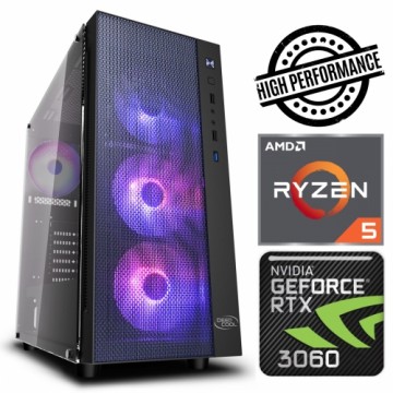 INTOP Ryzen 5 3600 16GB 240SSD M.2 NVME+2TB RTX3060 12GB no-OS