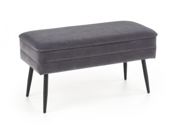 Halmar VELVA bench color: grey/black