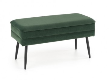 Halmar VELVA bench color: dark green / black