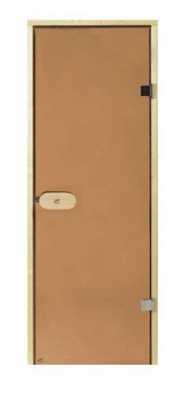 HARVIA STG 9 x 21 (D92101M) 890x2090 mm, Bronze/Pine cтеклянные двери для сауны