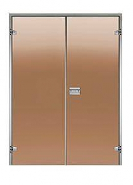 HARVIA 13 x 19 (DPA9999X PR) 1315x1890 mm, Bronze/Alu двери для паровой кабины и парильни сауны