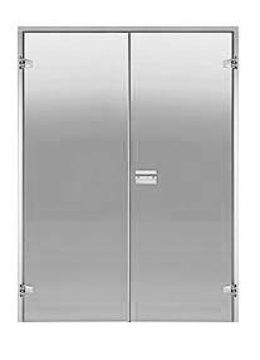 HARVIA 15 x 19 (DPA9999X KI) 1515x1890 mm, Clear/Alu Steam Sauna Door