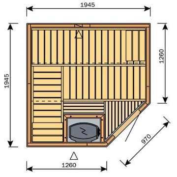 HARVIA Variant Formula S2020R sauna