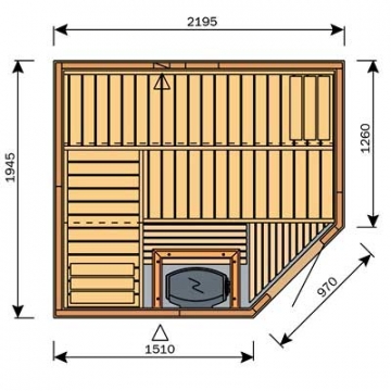 HARVIA Variant Ventura SZV2220R sauna