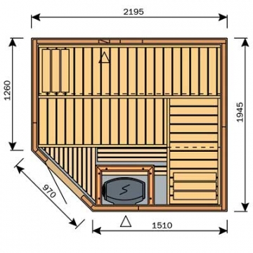 HARVIA Variant Ventura SZV2220L sauna