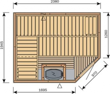 HARVIA Variant Solar SZS2520R sauna