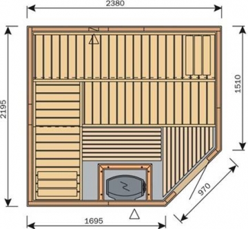 HARVIA Variant Ventura SZV2522R sauna