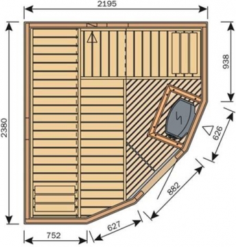 HARVIA Variant Formula S2522M sauna