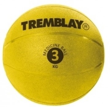 Weight ball TREMBLAY Medicine Ball 3kg D23cm Yellow for throwing