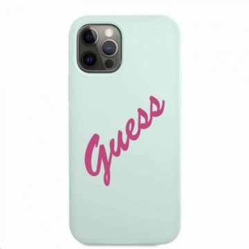 Guess Apple iPhone 12 Pro Max 6.7'' Fuschia Cover Blue