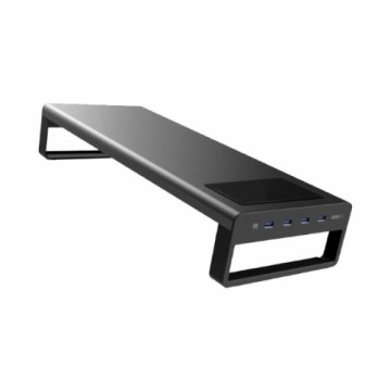 Ekrāna Galda Atbalsts iggual IGG316900 USB 3.0 Melns