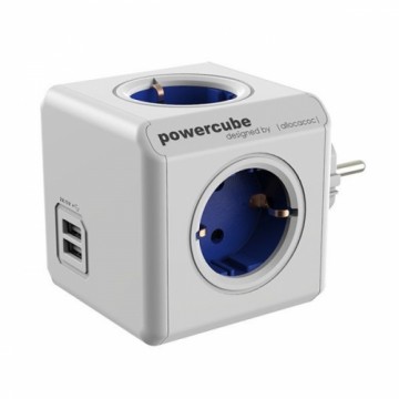 Сетевой фильтр Куб Power Cube Allocacoc USB Белый