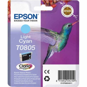 Картридж с Совместимый чернилами Epson T0805 Циановый