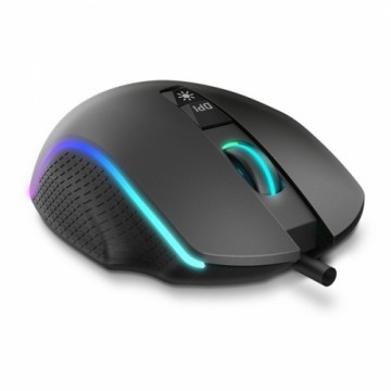 Игровая мышь со светодиодами Krom Keos 6400 dpi RGB Чёрный