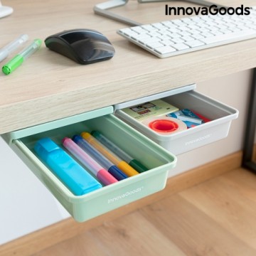 Set of Additional Adhesive Desk Drawers Underalk InnovaGoods Pack of 2 units