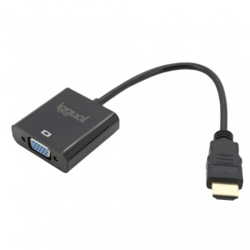 HDMI Kabelis iggual IGG317303 WUXGA Melns