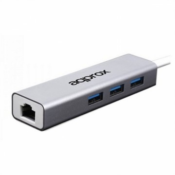 Tīkla Adapteris approx! APPC07GHUB LAN 10/100/1000 USB 3.0 Pelēks