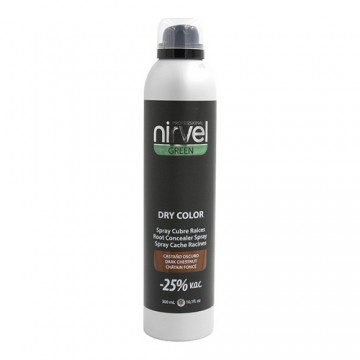 Cover Up Spray for Grey Hair Green Dry Color Nirvel 8435054666384 Dark Brown (300 ml)