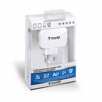 Сетевое зарядное устройство TooQ TQWC-1S02WT USB x 2 17W