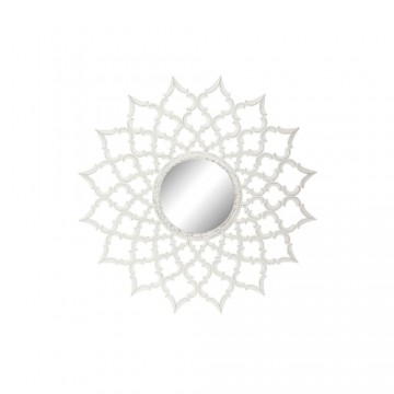 Настенное зеркало DKD Home Decor Белый Стеклянный Деревянный MDF (120 x 3 x 120 cm)