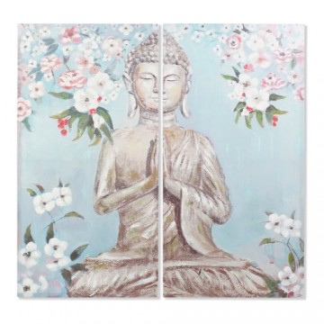 Картина DKD Home Decor Полотно Будда (70 x 3 x 140 cm) (2 pcs)