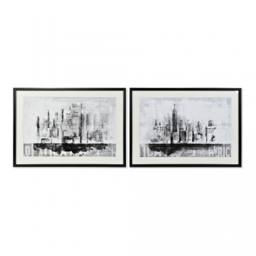 Glezna DKD Home Decor New York Canvas (2 pcs) (84 x 3 x 60 cm)