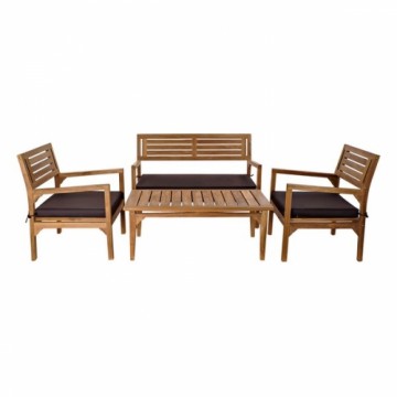 Набор стол и 3 кресла DKD Home Decor Тик (4 pcs)