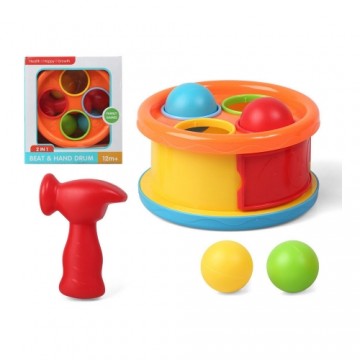 Bigbuy Fun Izglītojošā Spēle Mazuļiem Beat & Hand Drum Plastmasa (20 x 18,5 cm)