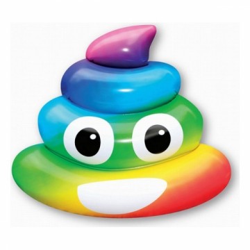 Bigbuy Outdoor Надувной матрас Rainbow Poo (107 x 121 x 26  cm)